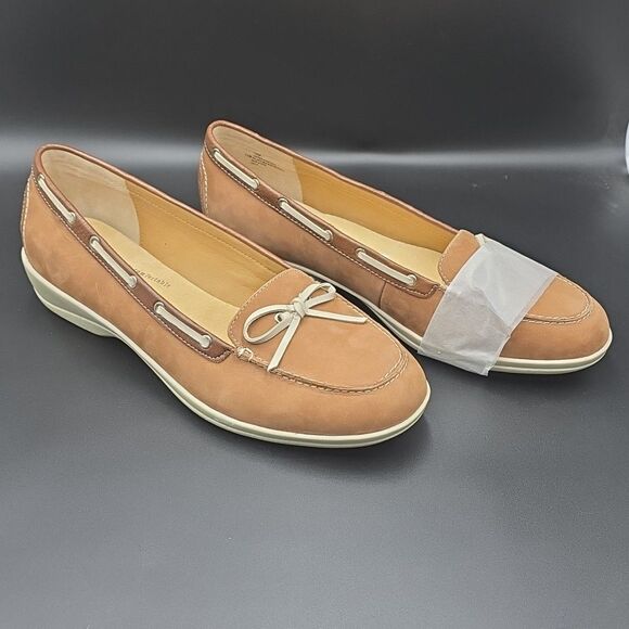 Softspots Ally Loafer Slip On Comfort Boat Shoe Leather Women's 11 CBKJ11 New - Picture 6 of 12